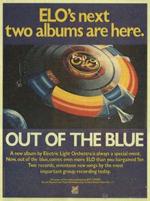 Poster collecting : Electric Light Orchestra - out of the blue promo cartel !! cartel concierto 30x40 !!